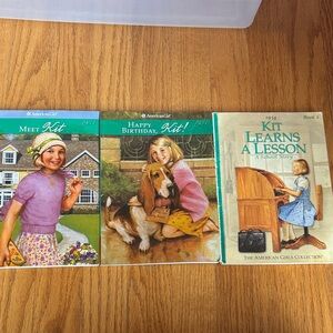 American Girl Kit Book Trio with Green and Purple Covers